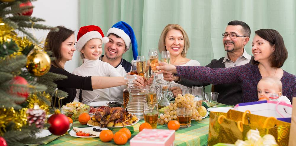 Navidad saludable en familia
